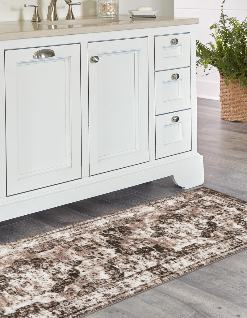 Riviera Elegance Collection Area Rug - Menton (Light Brown) Runner Light Brown lifestyle 5