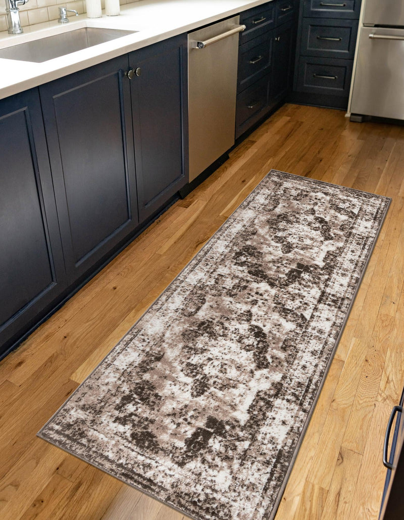 Riviera Elegance Collection Area Rug - Menton (Light Brown) Runner Light Brown lifestyle 8