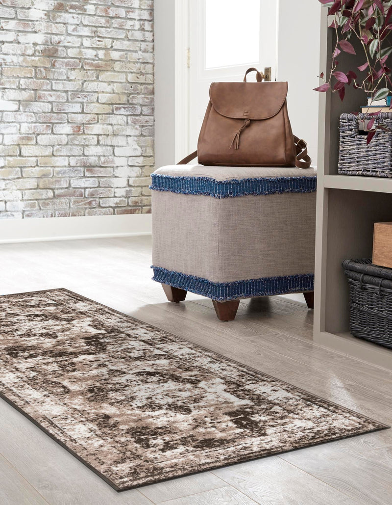 Riviera Elegance Collection Area Rug - Menton (Light Brown) Runner Light Brown lifestyle 11