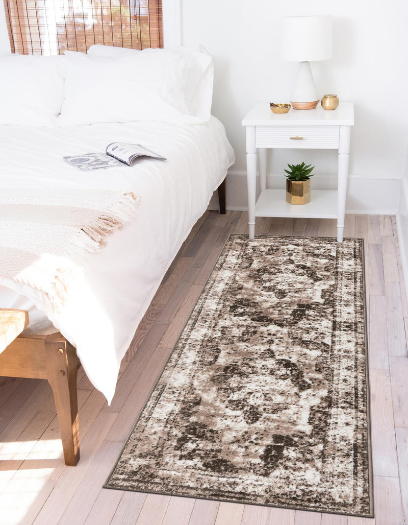 Riviera Elegance Collection Area Rug - Menton (Light Brown) Runner Light Brown lifestyle 24