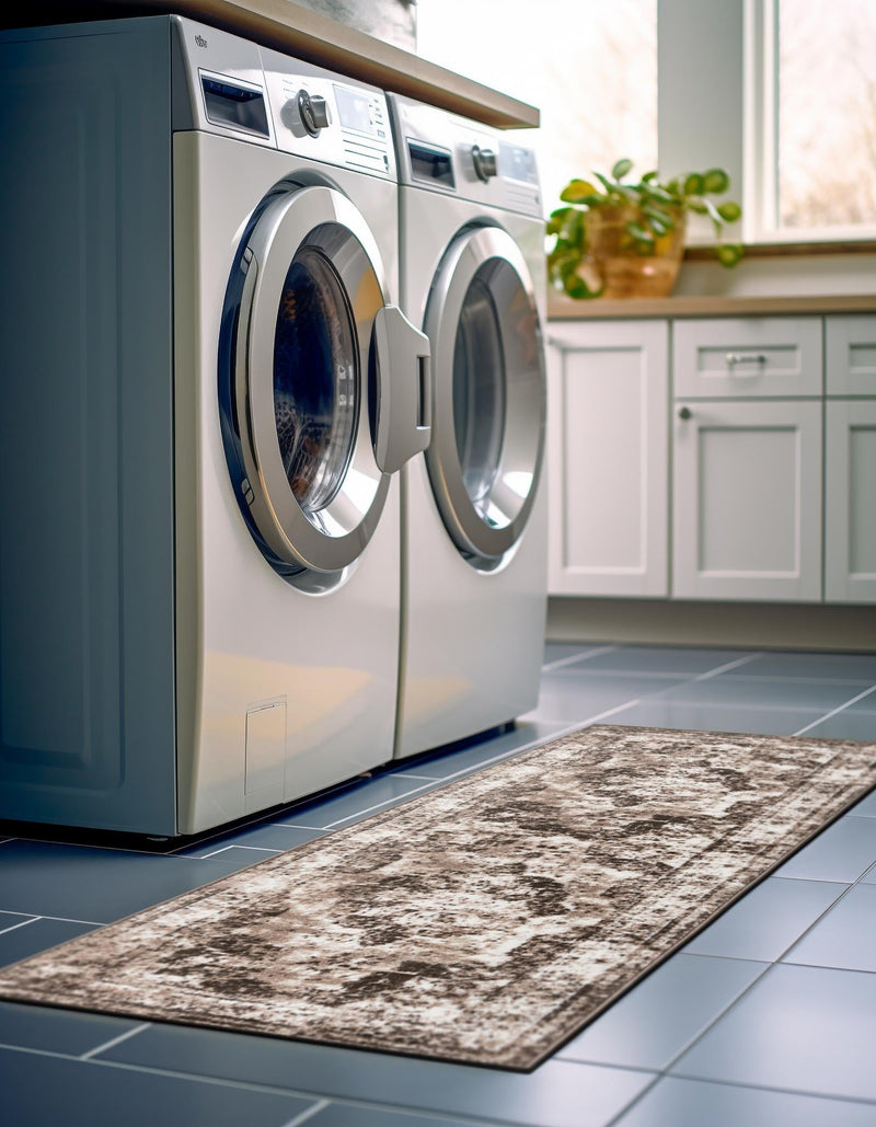 Riviera Elegance Collection Area Rug - Menton (Light Brown) Runner Light Brown lifestyle 27