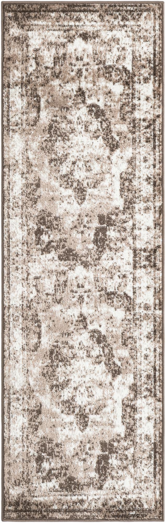 Riviera Elegance Collection Area Rug - Menton (Light Brown) Runner Light Brown Main