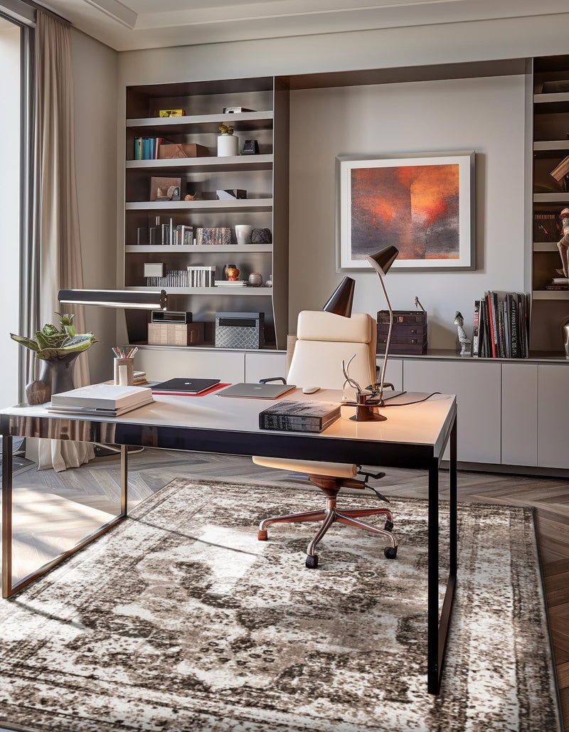 Riviera Elegance Collection Area Rug - Menton (Light Brown) Rectangle Light Brown lifestyle 13