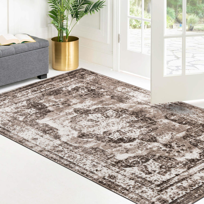 Riviera Elegance Collection Area Rug - Menton (Light Brown) Rectangle Light Brown lifestyle 46
