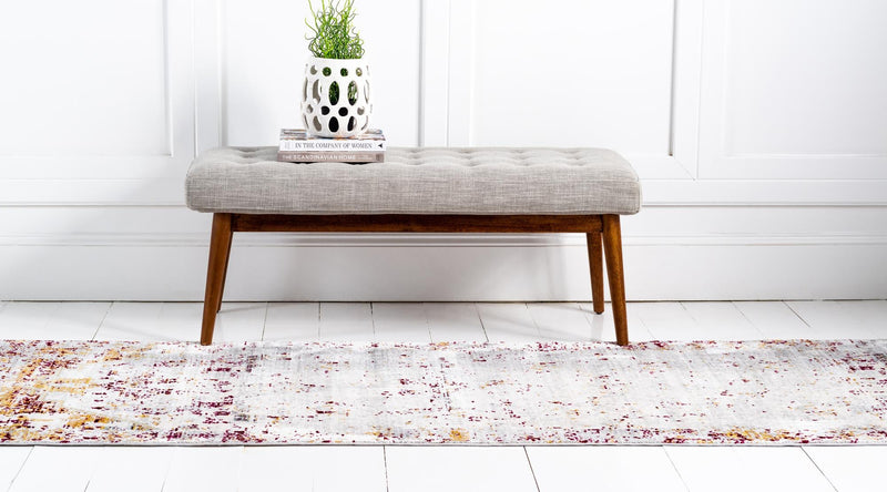 Lagoon Luxe Collection Area Rug - Seastar Runner Gray lifestyle 17