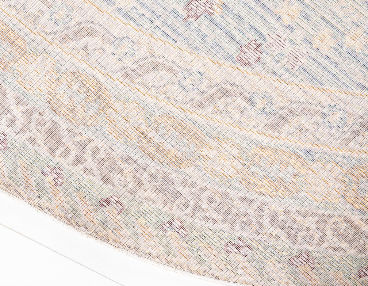 Lagoon Luxe Collection Area Rug - Manta Round Blue lifestyle 27
