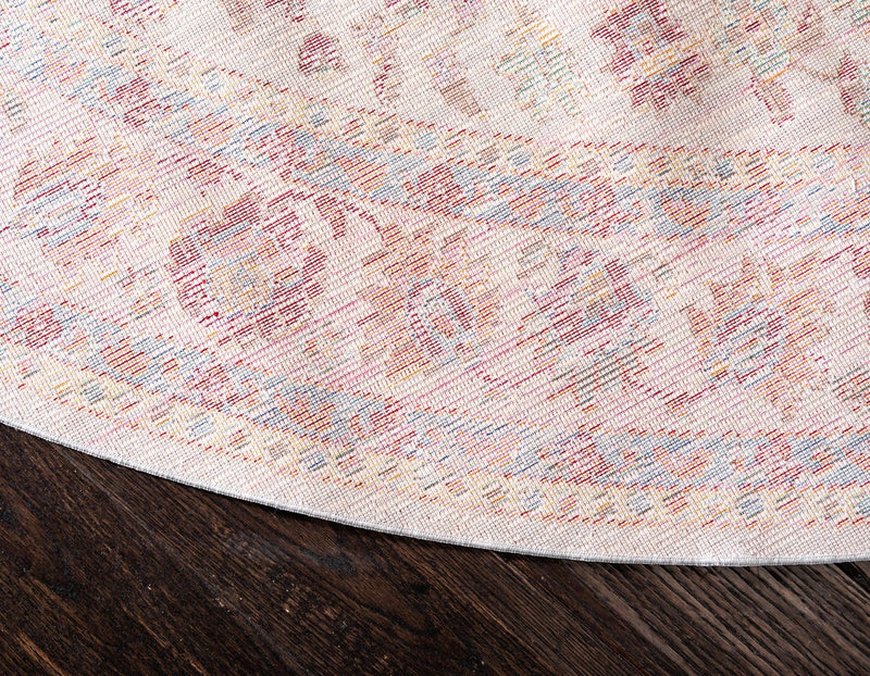 Lagoon Luxe Collection Area Rug - Coastline Round Gray lifestyle 27