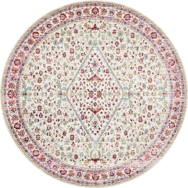 Lagoon Luxe Collection Area Rug - Coastline Round Gray lifestyle 11