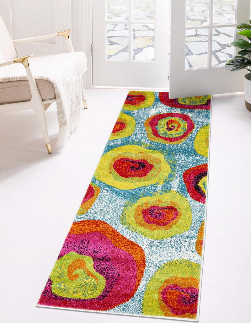Venetian Elegance Collection Area Rug - Giudecca Runner Blue lifestyle 14