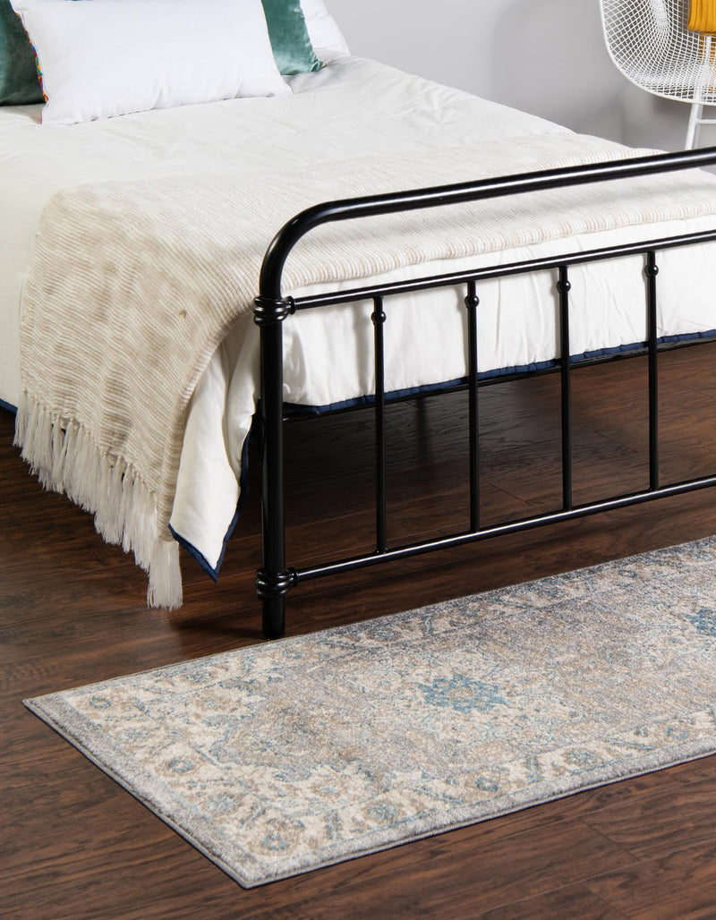 Salzburg Elegance Collection Area Rug - Getreidegasse Runner Gray lifestyle 24