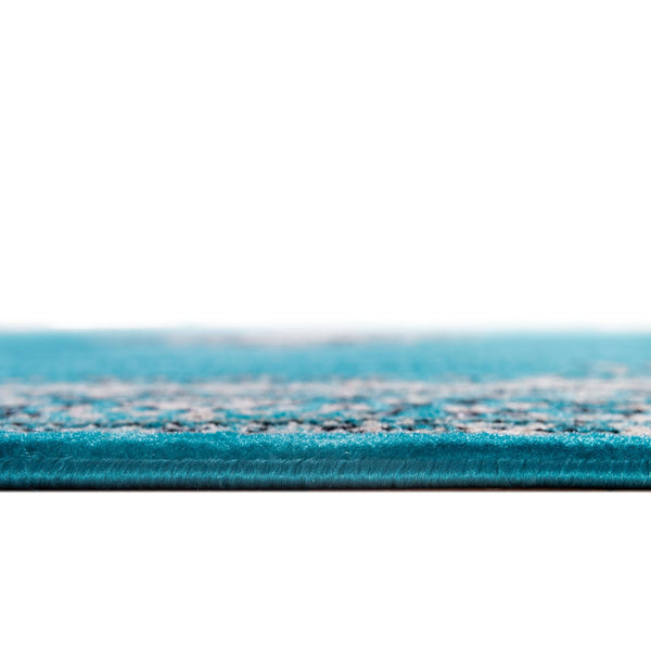 Tabriz Tapestry Collection Area Rug - Azerbaijan (Turquoise) Rectangle Turquoise lifestyle 5