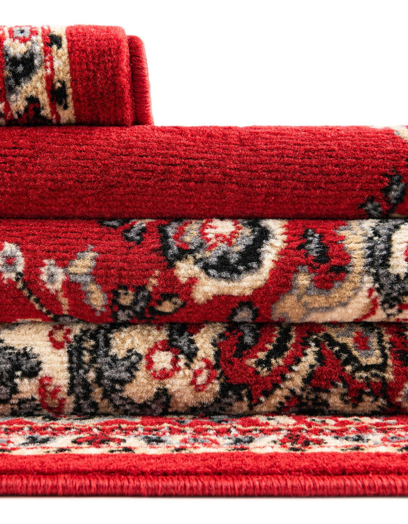 Tabriz Tapestry Collection Area Rug - Azerbaijan (Red) Rectangle Red lifestyle 8