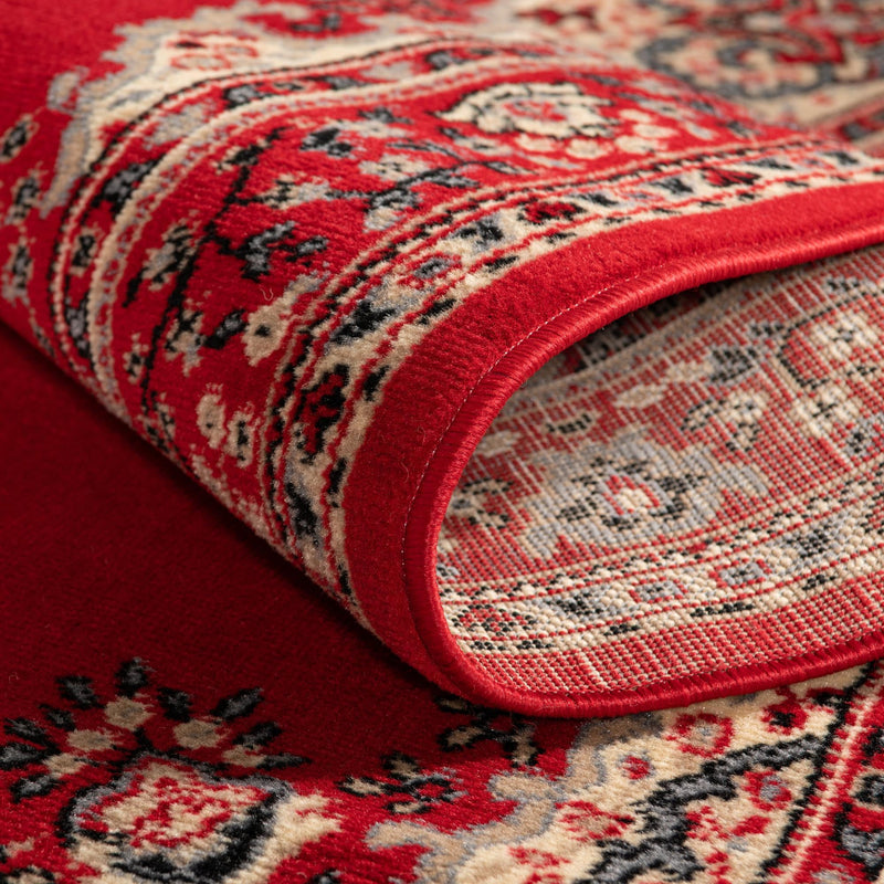 Tabriz Tapestry Collection Area Rug - Azerbaijan (Red) Square Red lifestyle 11