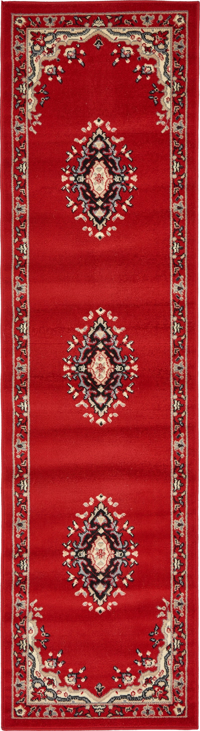 Tabriz Tapestry Collection Area Rug - Azerbaijan (Red) Runner Red lifestyle 4