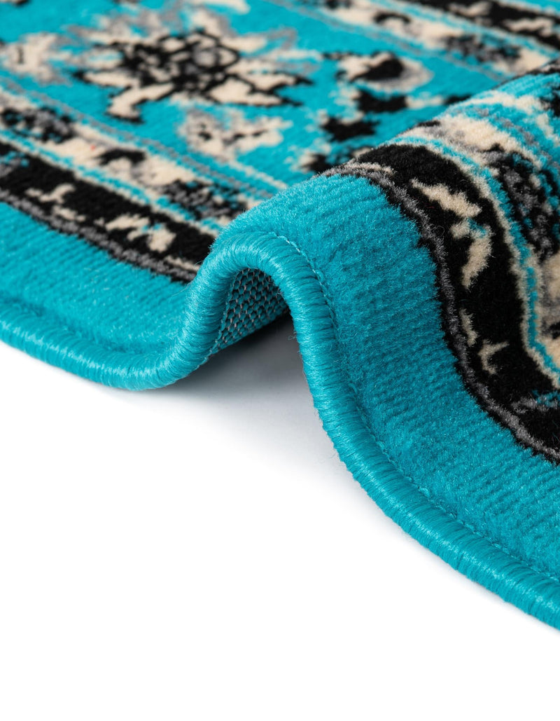 Isfahan Elegance Collection Area Rug - Naghsh-e Jahan (Turquoise) Rectangle Turquoise lifestyle 10