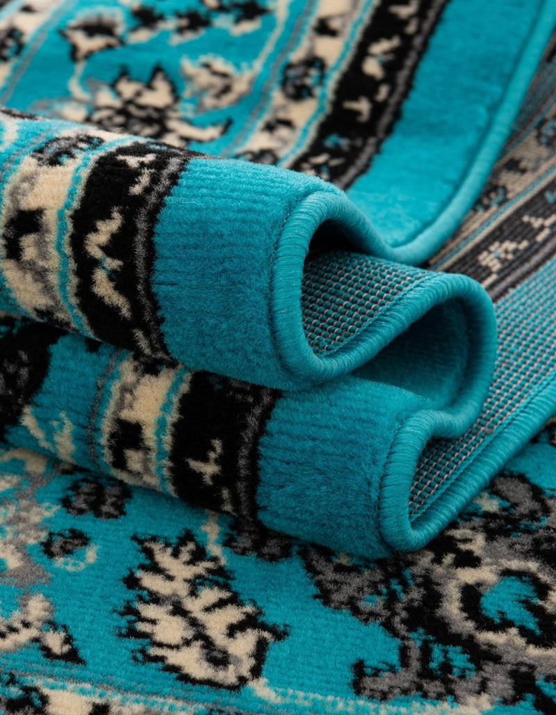 Isfahan Elegance Collection Area Rug - Naghsh-e Jahan (Turquoise) Rectangle Turquoise lifestyle 13