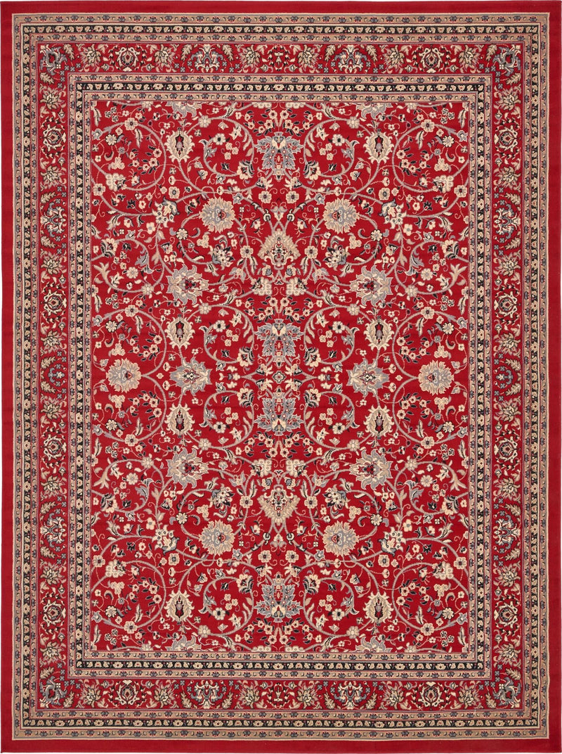 Isfahan Elegance Collection Area Rug - Naghsh-e Jahan (Red) Rectangle Red Main