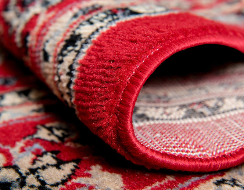 Isfahan Elegance Collection Area Rug - Naghsh-e Jahan (Red) Rectangle Red lifestyle 7