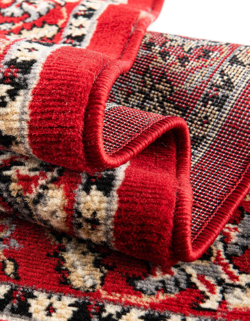 Isfahan Elegance Collection Area Rug - Naghsh-e Jahan (Red) Rectangle Red lifestyle 12