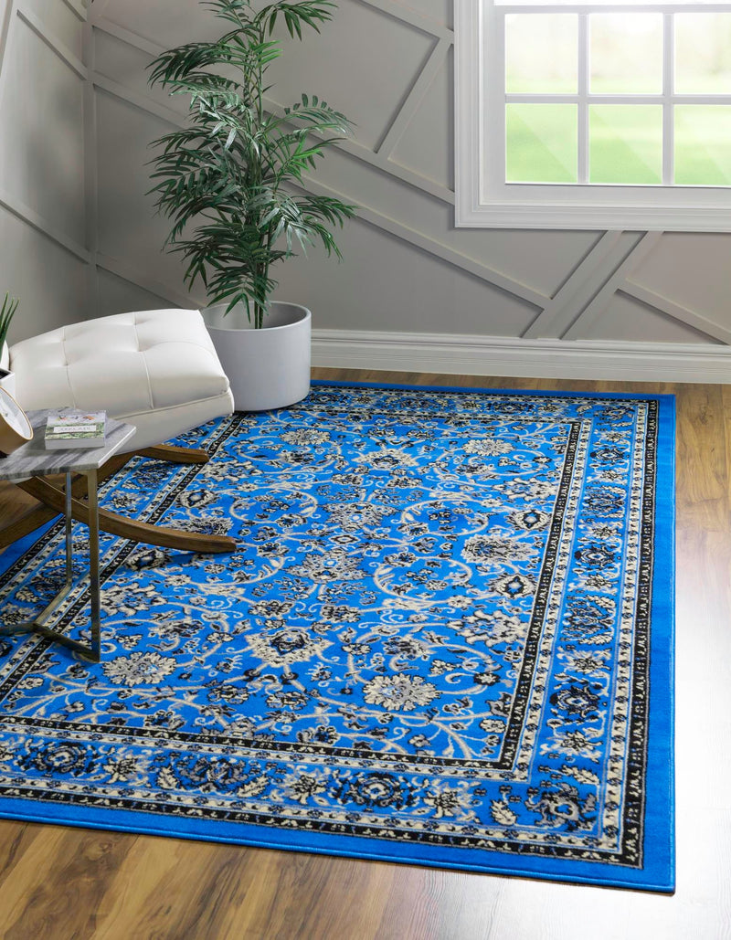 Isfahan Elegance Collection Area Rug - Naghsh-e Jahan (Dark Blue) Rectangle Dark Blue lifestyle 2