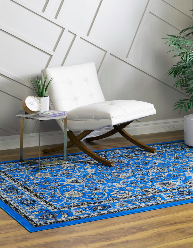 Isfahan Elegance Collection Area Rug - Naghsh-e Jahan (Dark Blue) Rectangle Dark Blue lifestyle 3