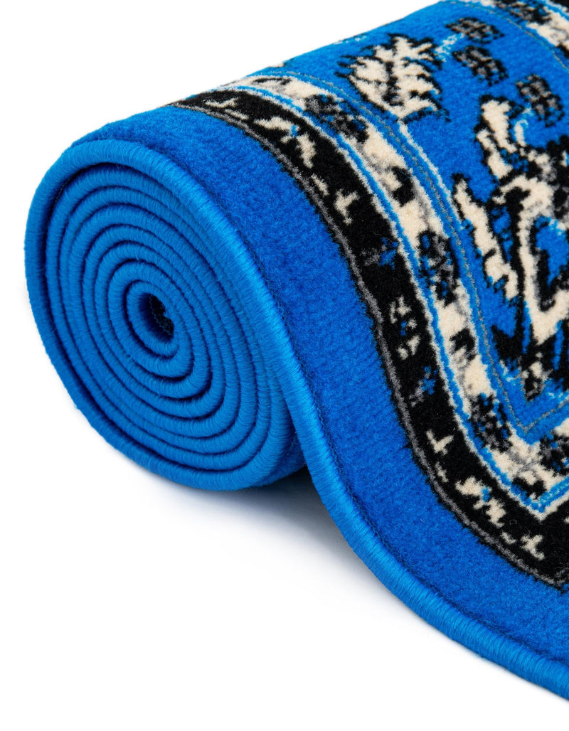 Isfahan Elegance Collection Area Rug - Naghsh-e Jahan (Dark Blue) Rectangle Dark Blue lifestyle 11
