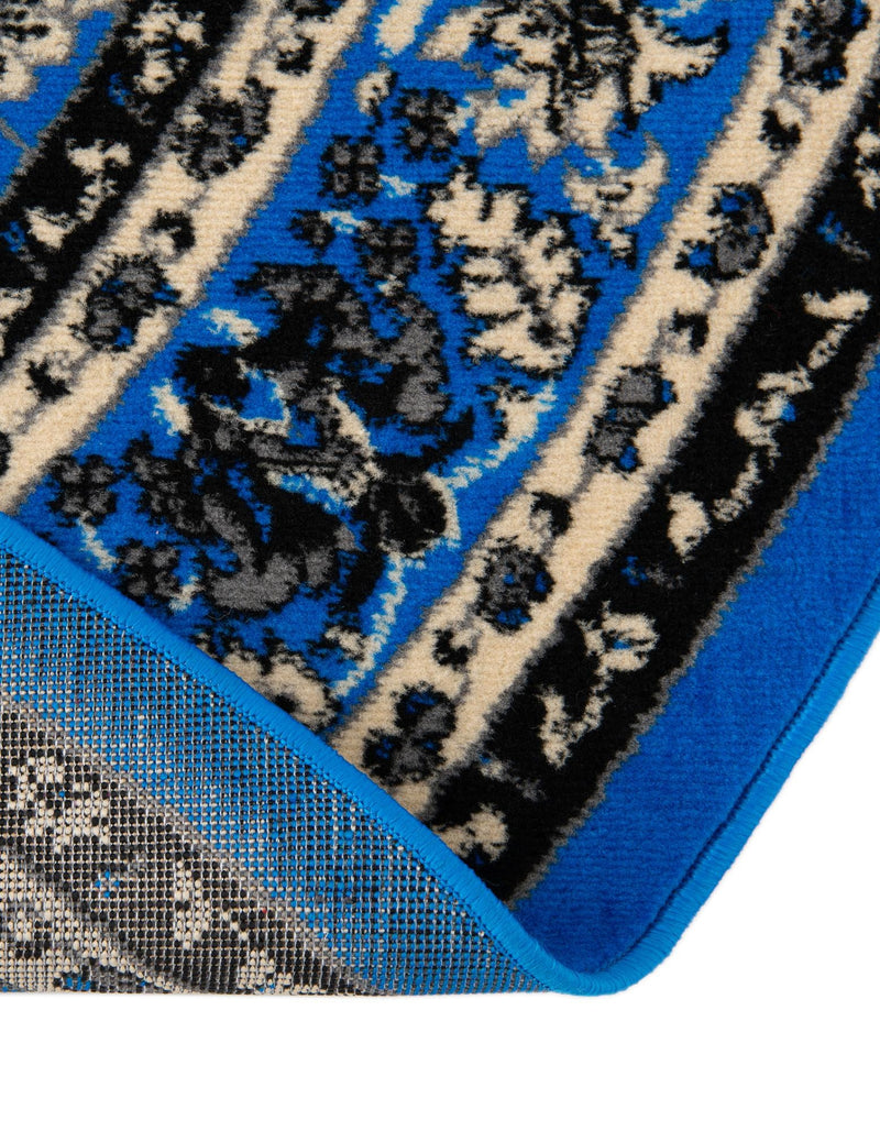 Isfahan Elegance Collection Area Rug - Naghsh-e Jahan (Dark Blue) Round Dark Blue lifestyle 30
