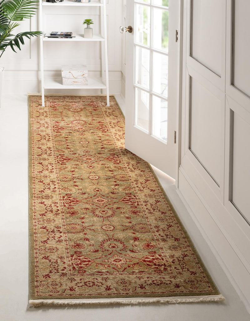 Chelsea Elegance Collection Area Rug - Osterley Runner Light Green lifestyle 59