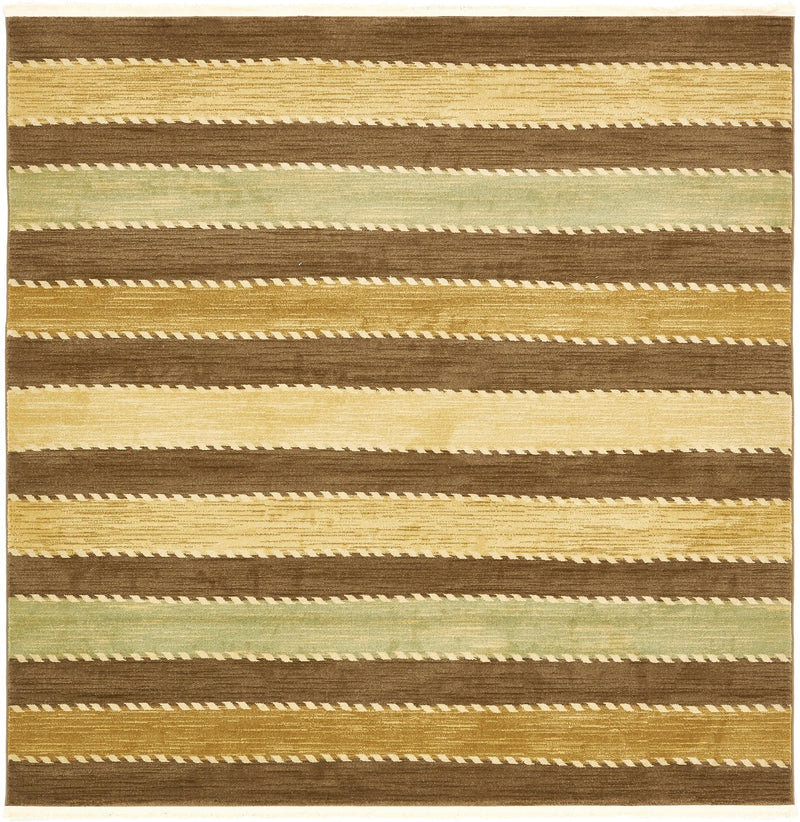 Zagros Oasis Collection Area Rug - Behbahan Square Brown lifestyle 28