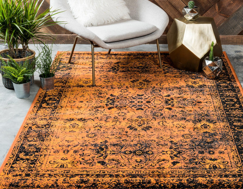 Ankara Elegance Collection Area Rug - Ephesus (Terracotta) Rectangle Terracotta lifestyle 3