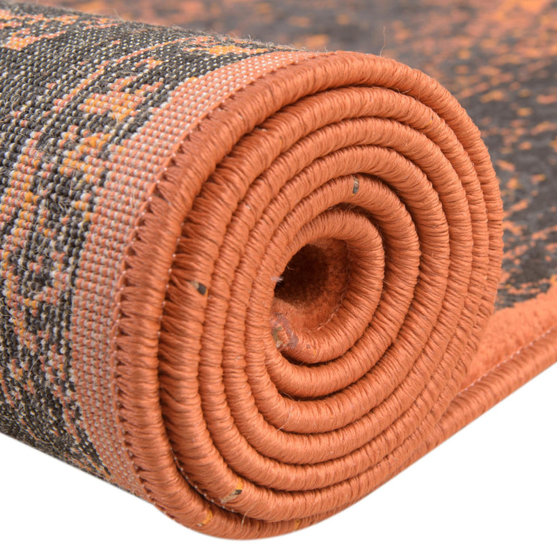 Ankara Elegance Collection Area Rug - Ephesus (Terracotta) Rectangle Terracotta lifestyle 12