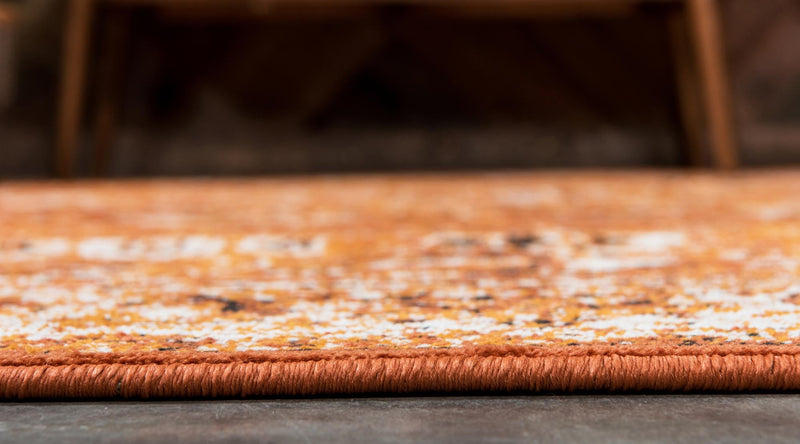 Ankara Elegance Collection Area Rug - Ephesus (Terracotta and White) Rectangle Terracotta and White lifestyle 9
