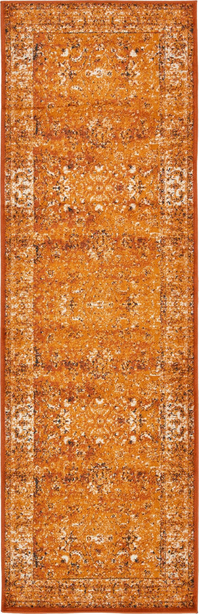 Ankara Elegance Collection Area Rug - Ephesus (Terracotta and White) Runner Terracotta and White lifestyle 12
