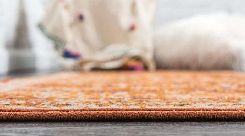 Ankara Elegance Collection Area Rug - Ephesus (Terracotta and White) Runner Terracotta and White lifestyle 14