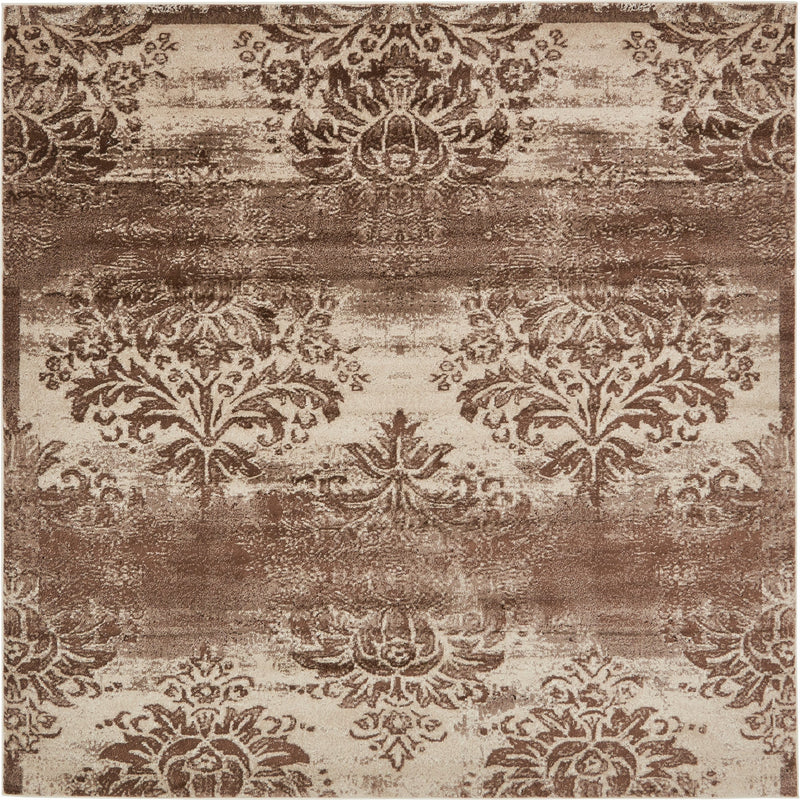 Andes Summit Collection Area Rug - Cotopaxi Square Dark Beige lifestyle 15