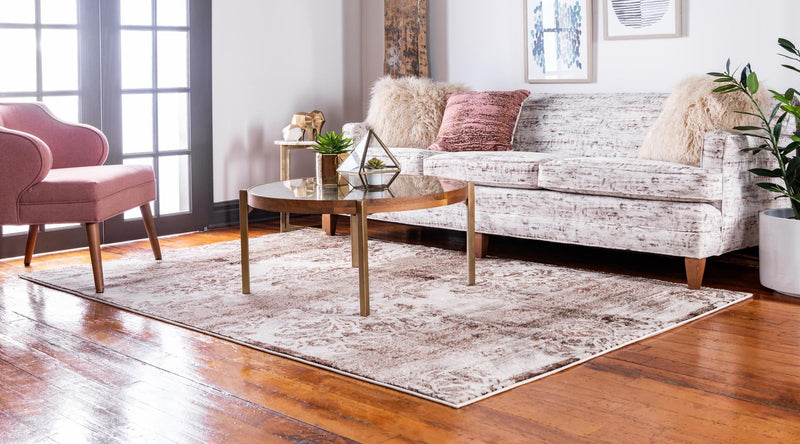 Andes Summit Collection Area Rug - Cotopaxi Rectangle Dark Beige lifestyle 3