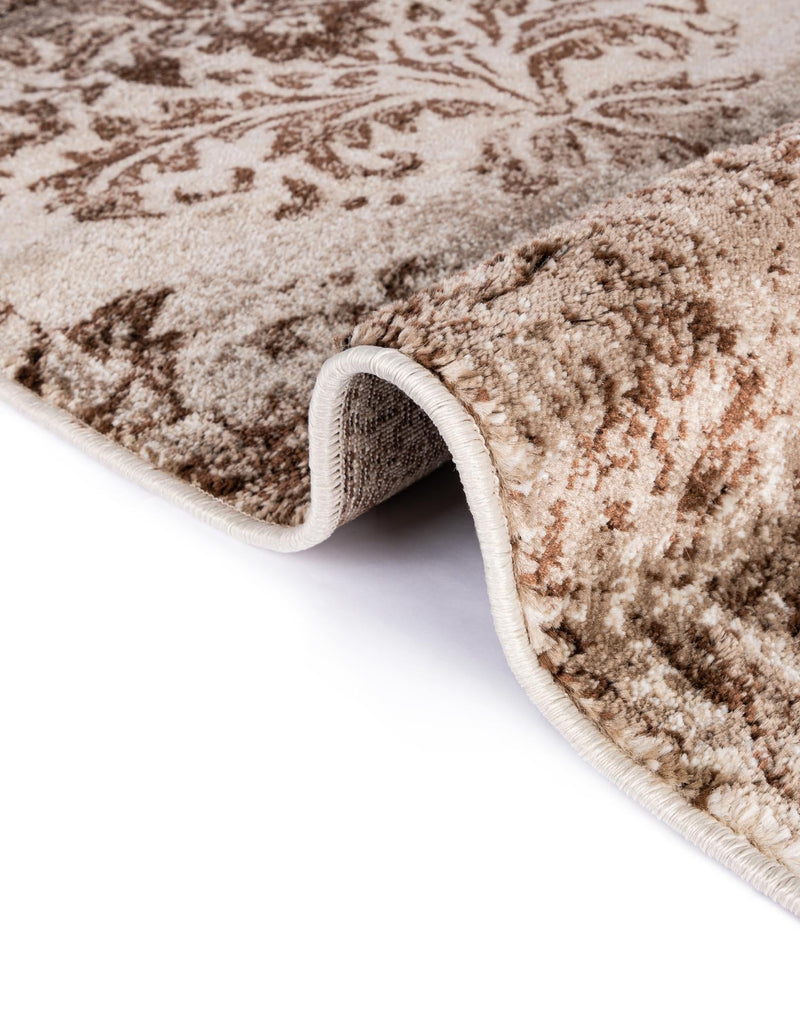 Andes Summit Collection Area Rug - Cotopaxi Round Dark Beige lifestyle 28