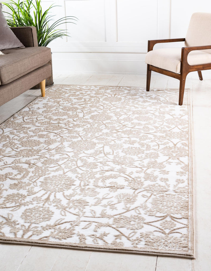 Andes Summit Collection Area Rug - Chimborazo Rectangle Snow White lifestyle 2