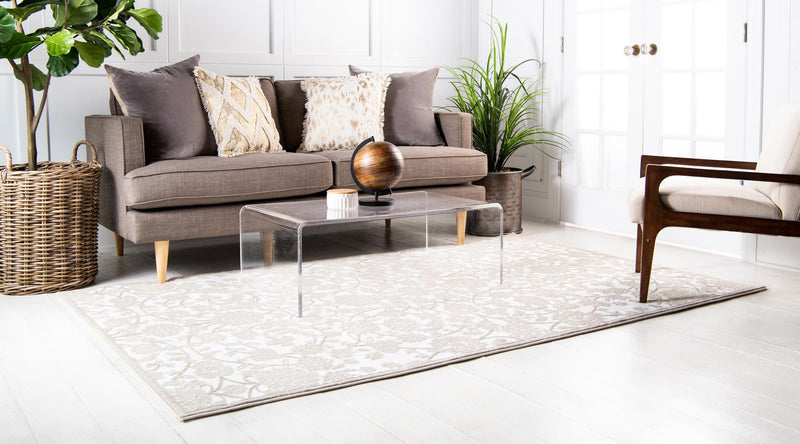 Andes Summit Collection Area Rug - Chimborazo Rectangle Snow White lifestyle 3
