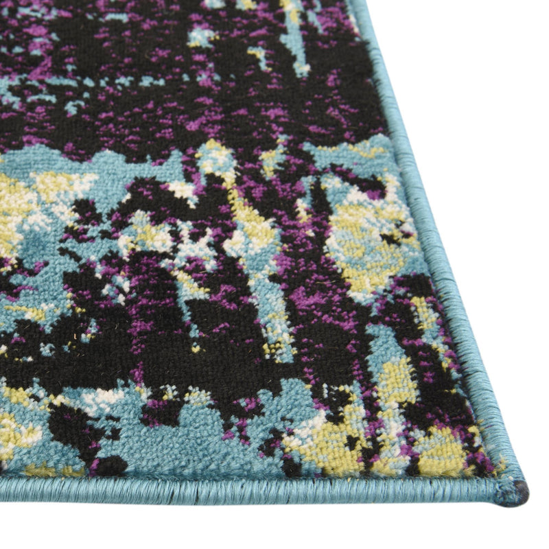 Ankara Elegance Collection Area Rug - Pamukkale Rectangle Blue lifestyle 9