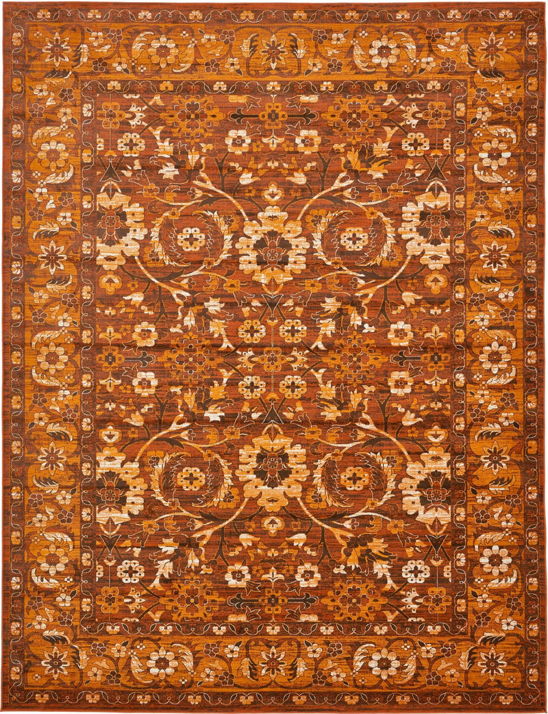 Ankara Elegance Collection Area Rug - Bodrum Rectangle Chocolate Brown Main