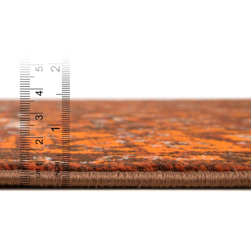 Ankara Elegance Collection Area Rug - Bodrum Rectangle Chocolate Brown lifestyle 10