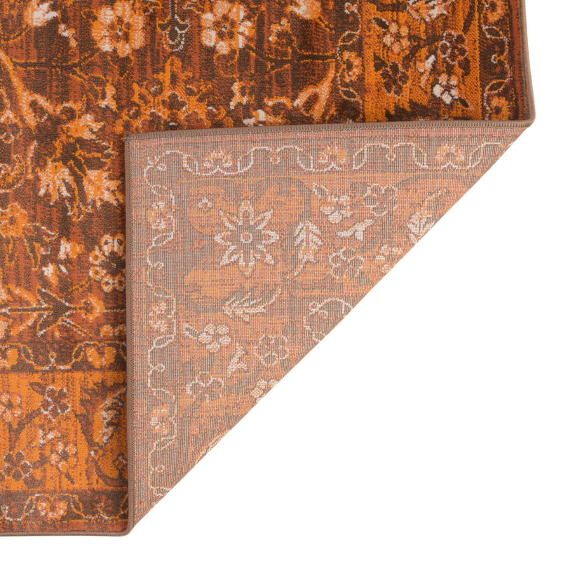 Ankara Elegance Collection Area Rug - Bodrum Rectangle Chocolate Brown lifestyle 14