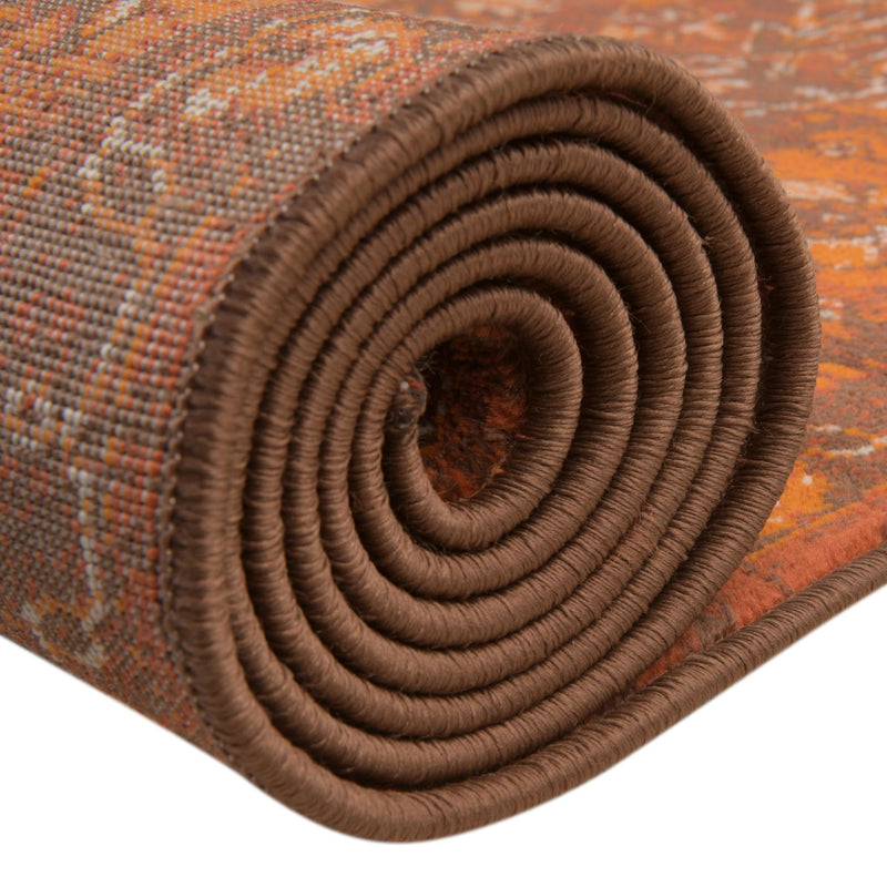 Ankara Elegance Collection Area Rug - Bodrum Rectangle Chocolate Brown lifestyle 17