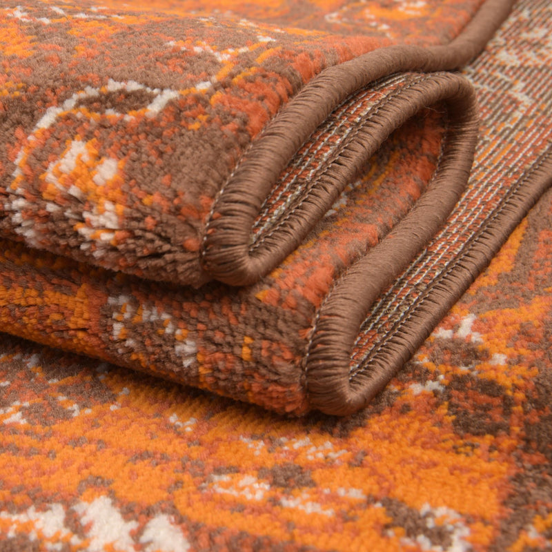 Ankara Elegance Collection Area Rug - Bodrum Rectangle Chocolate Brown lifestyle 18