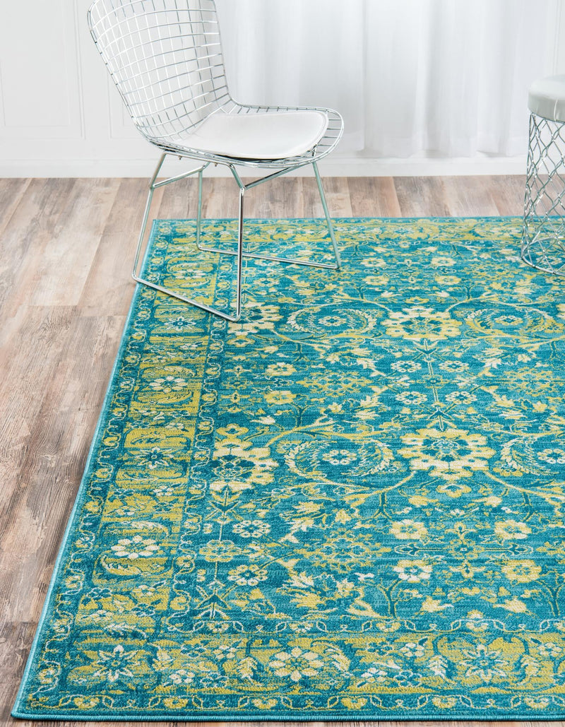 Ankara Elegance Collection Area Rug - Bodrum Rectangle Blue lifestyle 7