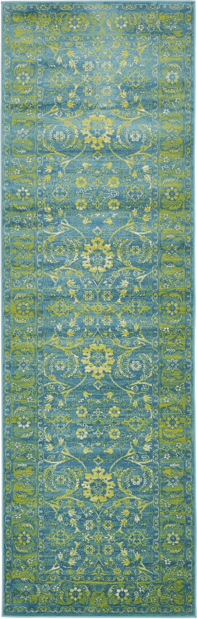 Ankara Elegance Collection Area Rug - Bodrum Runner Blue lifestyle 20