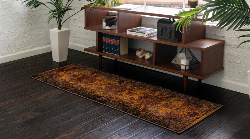 Ankara Elegance Collection Area Rug - Antalya Runner Yellow lifestyle 14