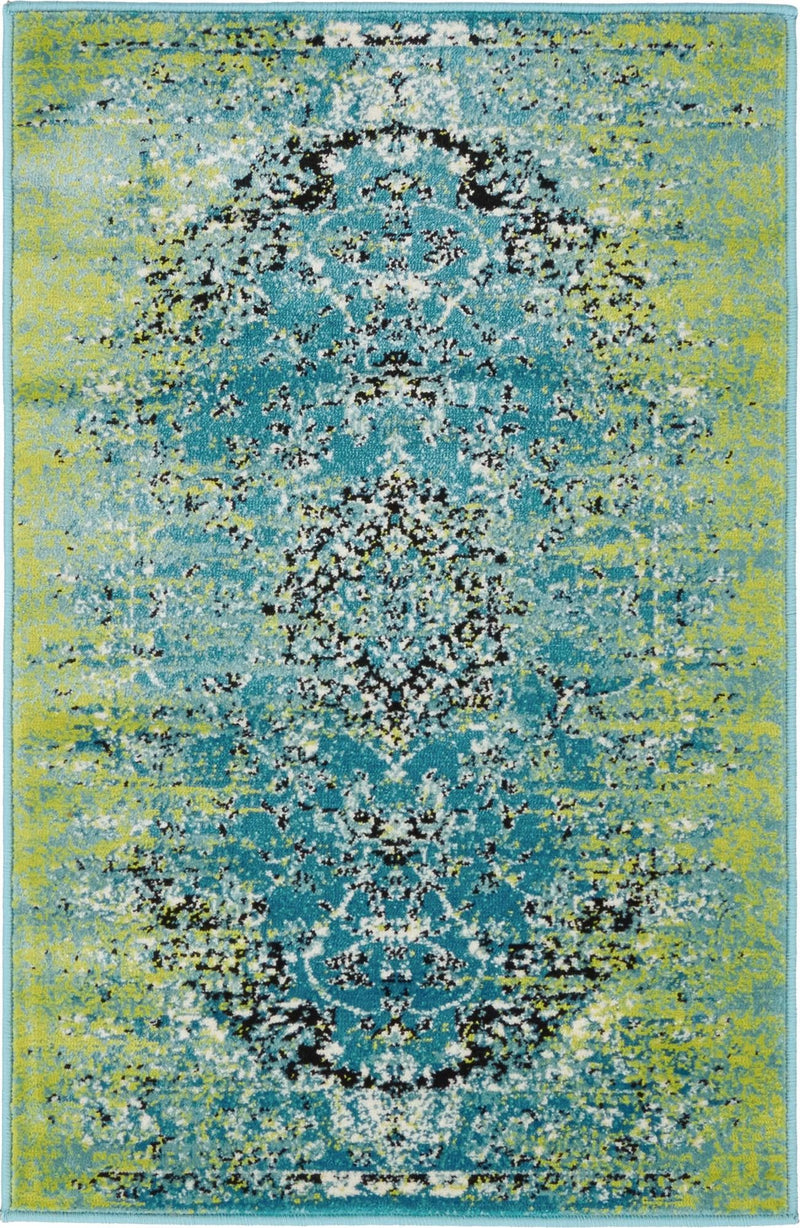Ankara Elegance Collection Area Rug - Antalya Rectangle Blue lifestyle 2