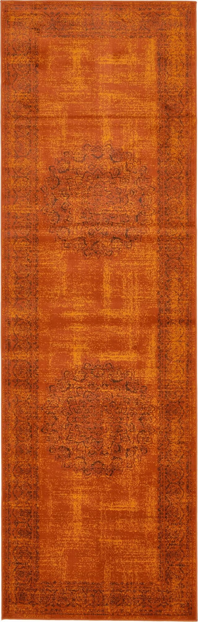 Ankara Elegance Collection Area Rug - Mardin (Terracotta) Runner Terracotta lifestyle 5